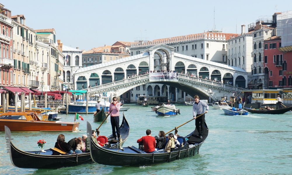 venice, canale grande, gondolas